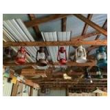 (6) Vintage Oil Lanterns