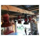 (6) Vintage Oil Lanterns