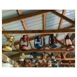 (5) Vintage Oil Lanterns