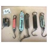 (6) Vintage Hanging Scales