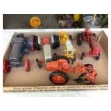 (5) Scale Toy Tractors