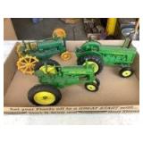 (3) 1/16 Scale John Deere Tractors