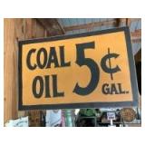 (2) Iron hand & Coal Oil Sign