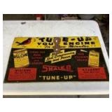 Tin Tune-Up Your Engine Sign
