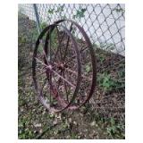 Pair of 35â€ wheels