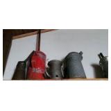 4 Misc oil cans