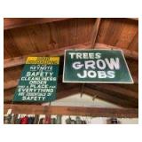 (2) Vintage signs