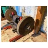 Large Belt Drive Dual Stone Grinder