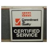 Case  dealership double-sided sign