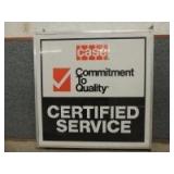 Case  dealership double-sided sign