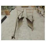(2)-horse drawn moldboard plows