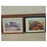 (2)-Case IH framed R.L. Crouse limited edition prints
