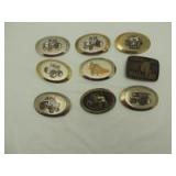 (9)-Case belt buckles