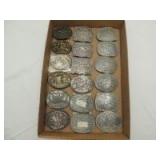 (18)-Hesston National Finals Rodeo Limited Edition belt buckles