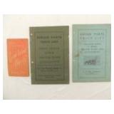 (3)-Case/Grand Detour Plow Co. literature items