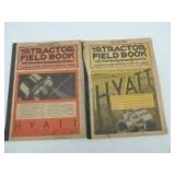 (2)-"The Tractor Field Book" heavy paper cover reference manuals