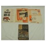 (4)-Allis-Chalmers tractor sales literature items