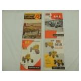 (4)-Minneapolis Moline tractor folded sales booklets