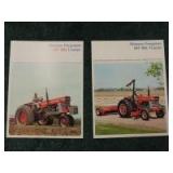 (2)-Massey Ferguson tractor sales booklets