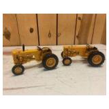 1/16 Scale Ertl John Deere (2)-Two-Cylinder Club wide front industrial tractors