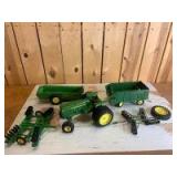 1/16 Scale Ertl John Deere (5)-rebuilder, etc. items
