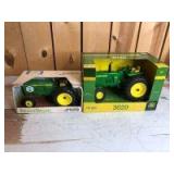 1/16 Scale Ertl John Deere (2)-wide front tractors w/fenders