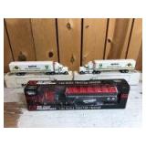 1/64 Scale Die-Cast Promotions/Ertl (3)-tandem axle tractors w/tandem axle trailers