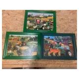 (3)-Oliver framed jigsaw puzzles