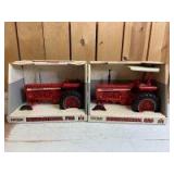 1/16 Scale Ertl International Harvester (2)-wide front tractors w/fenders