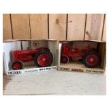 1/16 Scale Ertl McCormick/Farmall (2)-tractors on rubber