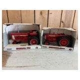 1/16 Scale Ertl Farmall/International  (2)-tractors w/fenders