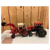 1/16 Scale Ertl/Customized Ertl Case IH/International  (2)-wide front tractors