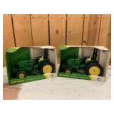 1/16 Scale Ertl John Deere (2)-Model 6200 Row Crop tractors