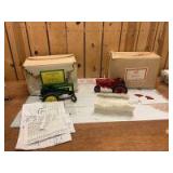 1/16 Scale Yoder Farmall/John Deere (2)-tractors w/fenders