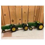 1/16 Scale Ertl John Deere (3)-rebuilder tractors w/fenders