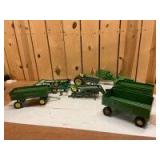 1/16 Scale Ertl John Deere (7)-rebuilder, etc. items