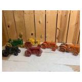 1/16 Scale Reproduction (6)-cast iron tractors on steel