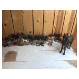 Various Scale Cast iron/Pot metal, etc.  large horse/mule, etc. lot