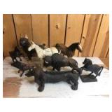 Various Scale Arcade (?)/Reproduction (9)-cast iron animals