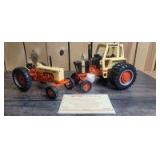 1/16 Scale Ertl Case (2)-Toy Farmer wide front tractors