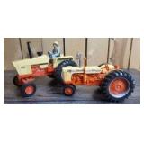 1/16 Scale Ertl Case (2)-tractors w/fenders