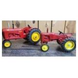 1/16 Scale Spec Cast/Scale Models Massey Harris (2)-tractors w/fenders