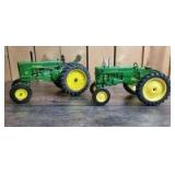 1/16 Scale Ertl John Deere (2)-wide front tractors