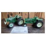1/16 Scale Ertl Oliver/White-Oliver (2)-tractors w/fenders