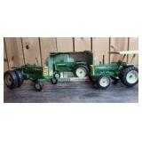 1/16 Scale Ertl/Customized Ertl White-Oliver (3)-tractors w/fenders