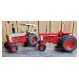 1/16 Scale Ertl Farmall/International (2)-Collector Edition wide front tractors w/fenders