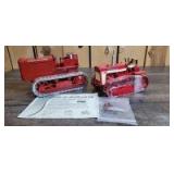 1/16 Scale Ertl/Spec Cast International Harvester (2)-Collector Edition crawlers w/die-cast tracks
