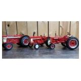 1/16 Scale Ertl/Scale Models Farmall/International (3)-tractors