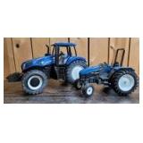 1/16 Scale Ertl/Scale Models New Holland (2)-wide front tractors