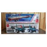 1/25 Scale AMT (2)-plastic tandem axle semi trailer model kits